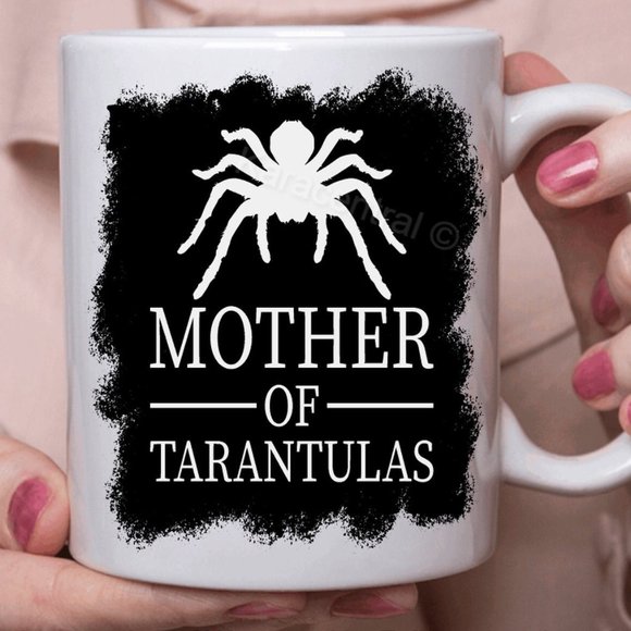 Mother Of Tarantulas Mug, Tarantula Funny Novelty Coffee Cup, Cool Gift Idea For - Picture 3 of 4